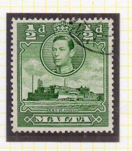 Malta 1938 Early Issue Fine Used 1/2d. NW-200422 