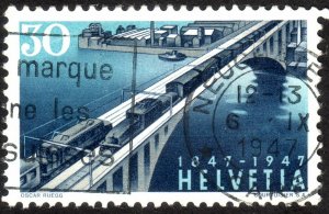 1947, Switzerland 30c, Used, Sc 311