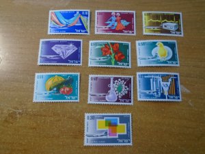 Israel  #  C33-47  MNH  Flowers / Airplanes