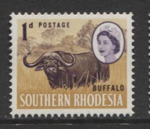 Southern Rhodesia- Scott 96 - QEII Definitives -1964 - MNH- Single 1d Stamp