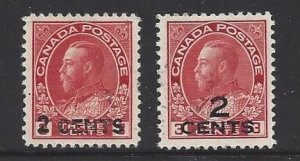 Canada 139 and 140 Great Looking Stamps