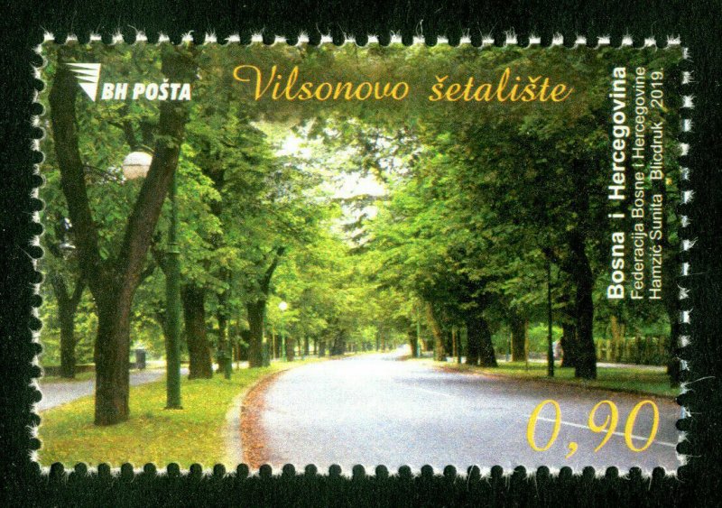 BOSNIA&HERZEGOVINA 2019 - Avenue - Wilson's Promenade (Trees, Parks), MNH 