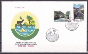 Turkey, Scott cat. 2728-2729. National Parks issue. First Day Cover. ^