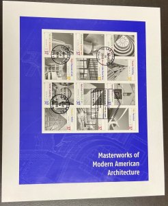 3910 Masterworks of Modern American Architecture S/S First Day Of Issue 2005