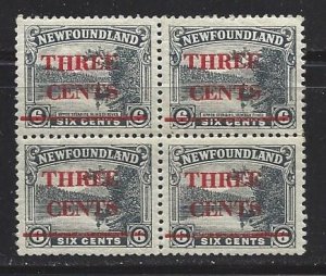 Newfoundland #160 Blk 4 OGNH  Superb!!