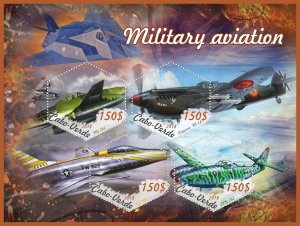 Stamps. Military Aviation 2018 1+1 sheets perforated