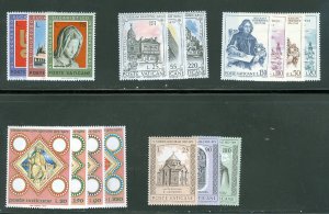 Vatican City 1973 Compete MNH Year Set