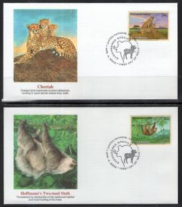 UN New York 818-821 Animals Fleetwood Set of Four U/A FDCs