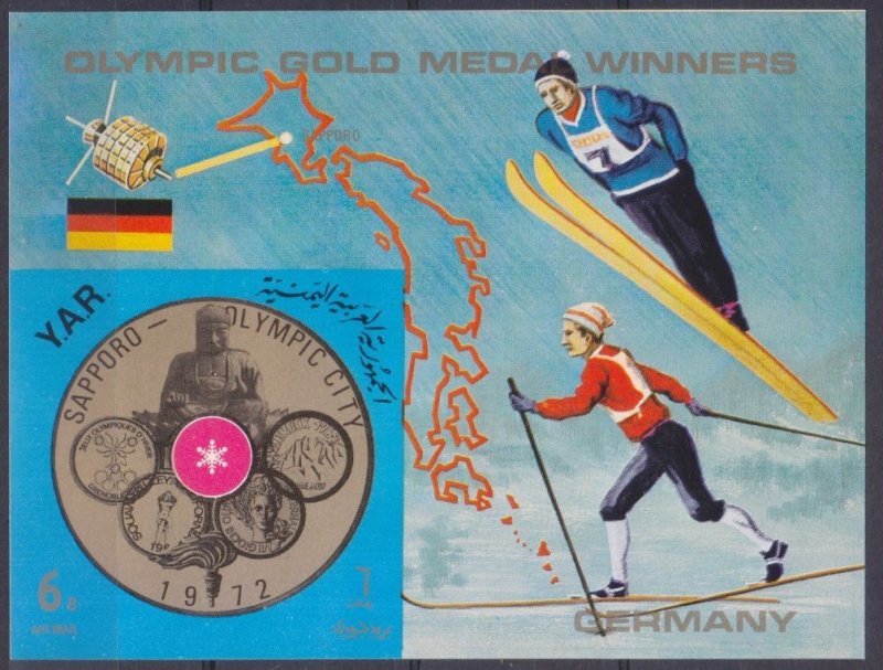 1971 Yemen YAR 1455/B173b 1972 Olympic Games in Sapporo 18,00 €