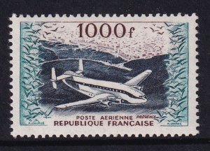 France 1954, Jet Plane Provence 1000 fr  M-XF-NH # C-32 # yt 33