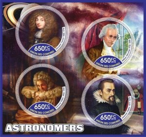 Stamps.Space.Astronomy   1+1 sheets perf 2019 year Comores