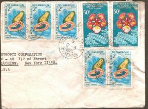 Cameroun 1974 Friuts Papaya Flowers Hibiscus Cover # 8140