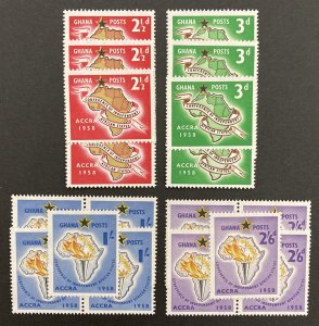 Ghana 1958 #21-4, Wholesale lot of 5, MNH,CV $5