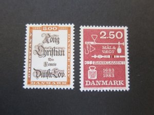 Denmark 1983 Sc 740-41 set MNH