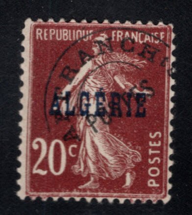 ALGERIA Scott 12 MH Pre Canceled  stamp