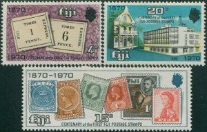 Fiji 1970 SG432-434 Stamp Centenary set MLH