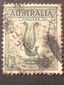 Australia postage one shilling, stamp mix good perf. Nice colour used stamp hs:2