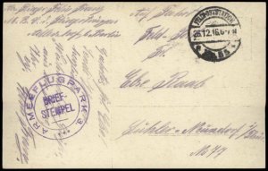 Germany WWI Air Force Armee Flugpark 3 Feldpost Cover G68313