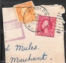 United States #   Washington, Perf 10. Post marked from Winslow, Wash.