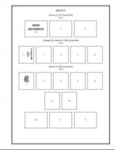 PRINTED MEXICO 1856-2010 + 2011-2020 STAMP ALBUM PAGES (499 pages)