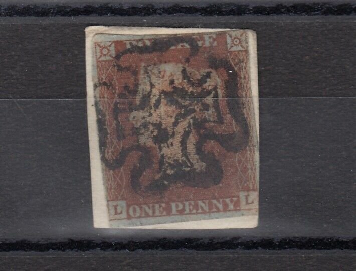 GB QV 1841 1d Red Maltese Cross VFU J9231