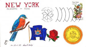 #1984 New York Birds - Flowers Paslay FDC