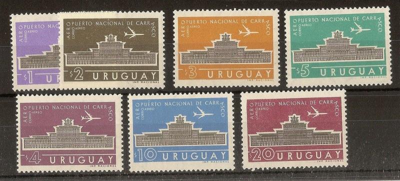 Uruguay 1961 Airs Airport SG1165-1171 MNH