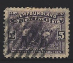 Newfoundland Sc#65 Used