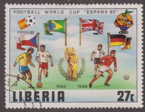 Liberia 889 World Cup Soccer 1981