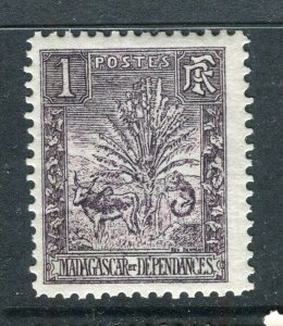 FRENCH COLONIES; MADAGASCAR 1903 Lemur issue fine Mint hinged 1c. value