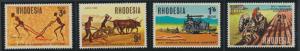 Rhodesia   SG 422 - 425  SC# 258 - 261  MNH Ploughing Congress see details 