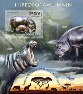 Togo - Hippopatamus - Souvenir Sheet - 20H-564