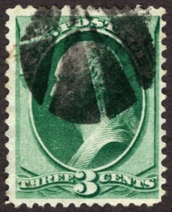 1870, US 3c, Washington, Used, Sc 147