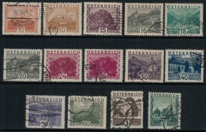 Austria #326-39  CV $24.65