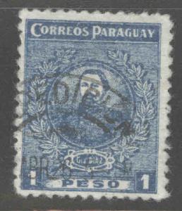 Paraguay Scott 258 Used 1 Peso stamp