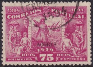 Azores 1894 Sc 71 used commemorative cancel