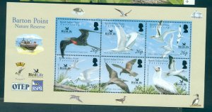 B.I.O.T. - Sc# 325. 2006 Birds. MNH Sheet. $16.00.