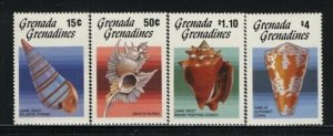Grenada-Grenadines MNH Sc 767-70 Sea Shells Value $ 13.25  US $$