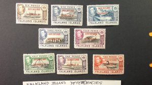 Falkland Island Deps. 1944 Scott# 5L1-5L8 complete MNH VF-XF set of 8