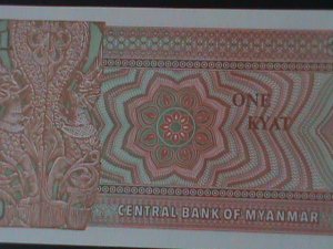 ​BURMA-1972-UNION BANK-$1 KYAT .UNCIR-VF-HARD TO FIND WE SHIP TO WORLDWIDE