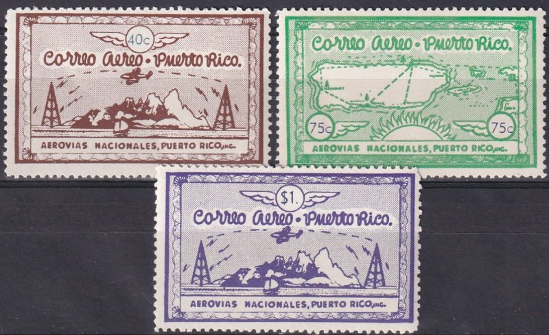 Puerto Rico 1938 Airmails (K2423L)