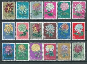 China  3 complete sets  Chrysanthemen CTO