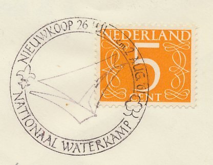 Cover / Postmark Netherlands 1961 Scouting - Water camp Nieuwkoop