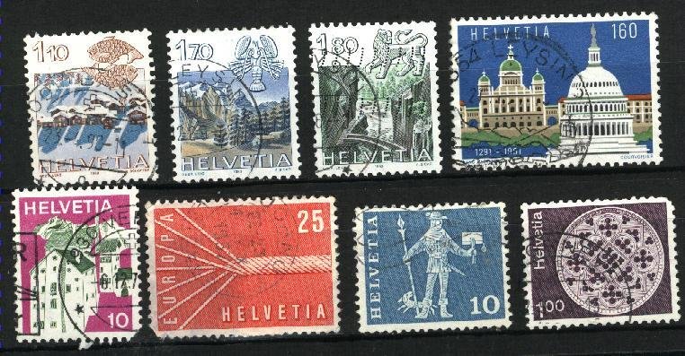 Switzerland  363,383,559,569,718,722,723,888  used  PD