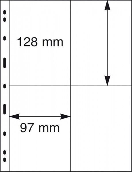 Lindner Uniplate Stamp Stock pages pack of 5 (similar to Vario) priced to clear 