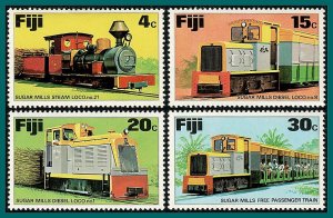 Fiji 1976 Sugar Trains, MNH  #361-364,SG526-SG529