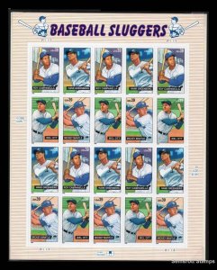 4080 - 4083 4083a Baseball Sluggers Sheet of 20 39¢ Stamps 2006 MNH