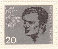 Germany 890 Nazi Resistance Portraits MNH 1964 Klaus von Stauffenberg