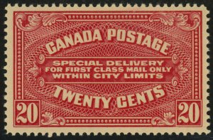 Canada Scott# E2 Mint NH SCV $220  (422349)  
