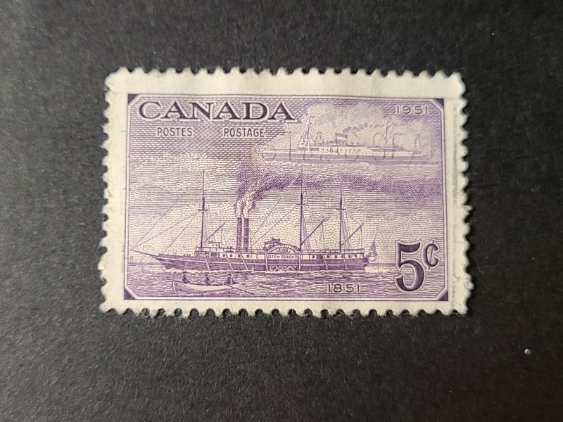 CA S#312 U-VF $0.05 09/24/1951 - Stamp Centenary - Steamships of 1851 and 1951